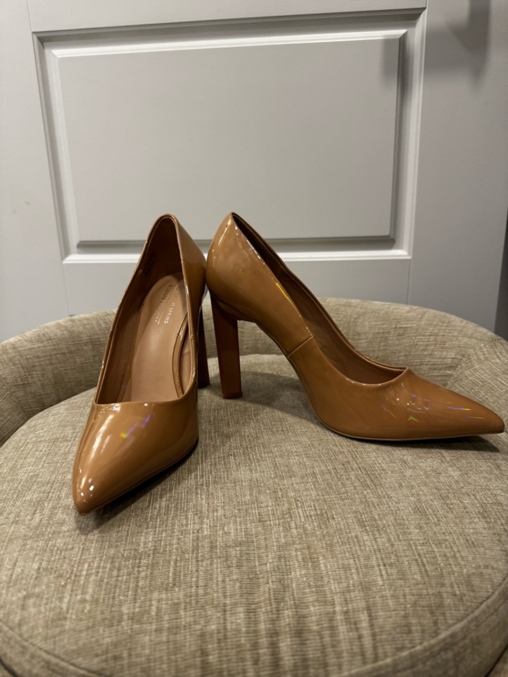 Call It Spring Vegan- Tan Pointed-Toe High Heels